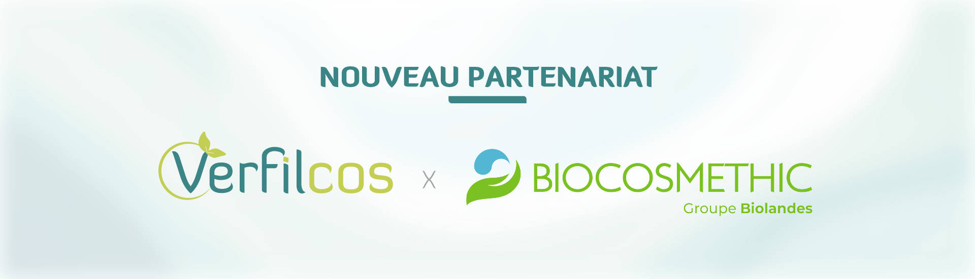 Bannière de présentation de partenariat avec Biocosméthic